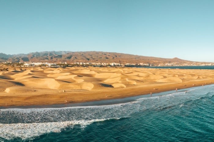 Playa de Gran Canaria vista desde el mar
