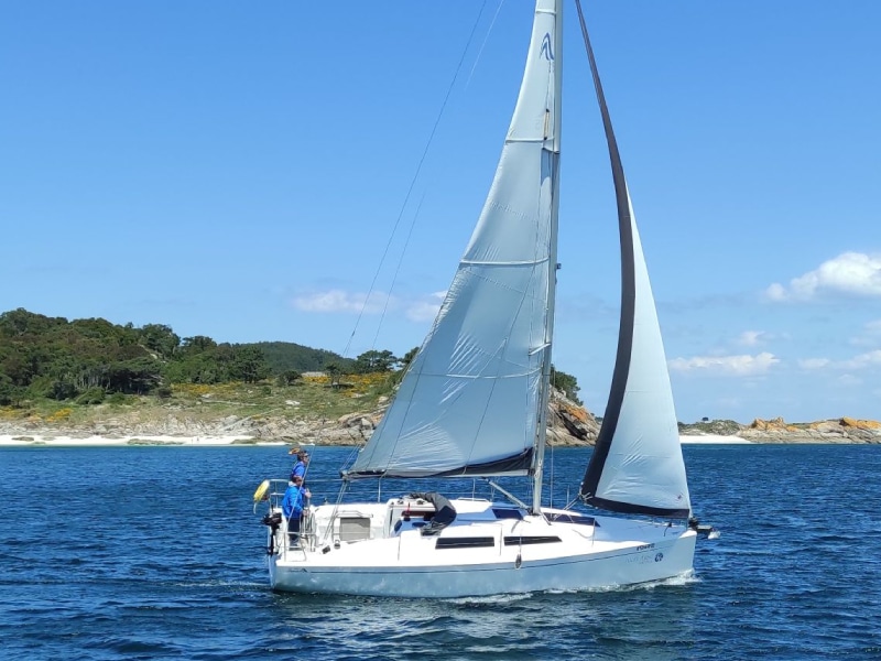 ruta en velero por las islas cíes